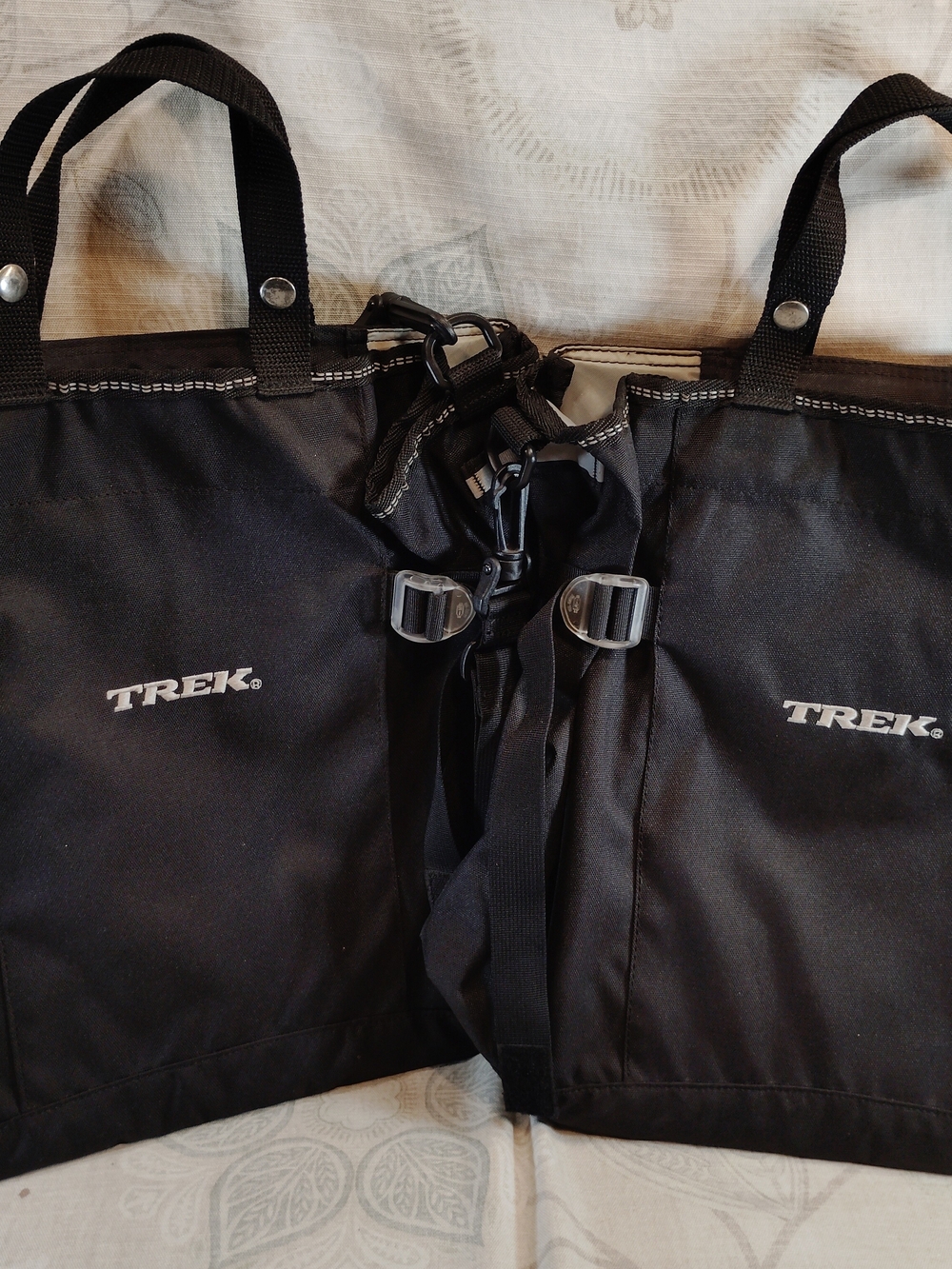 2pc Trek Black  Tote-Style Bike Bag